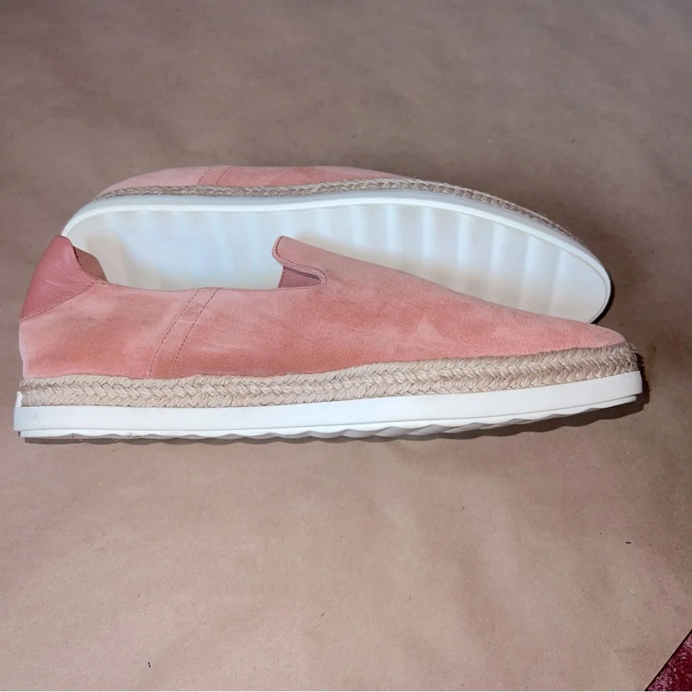 Vince Dillon Sneaker Terracotta Rose SZ 9 Suede Slip On Preppy Classic Casual - Picture 6 of 13